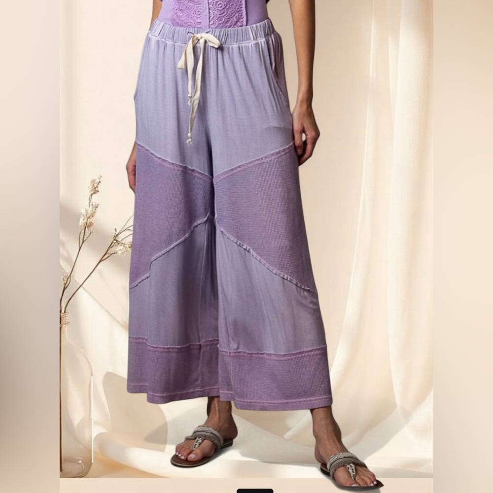POL Lavender Wide-Leg Cropped Pants | HELLOBUTIFL Staple | Soft Everyday…